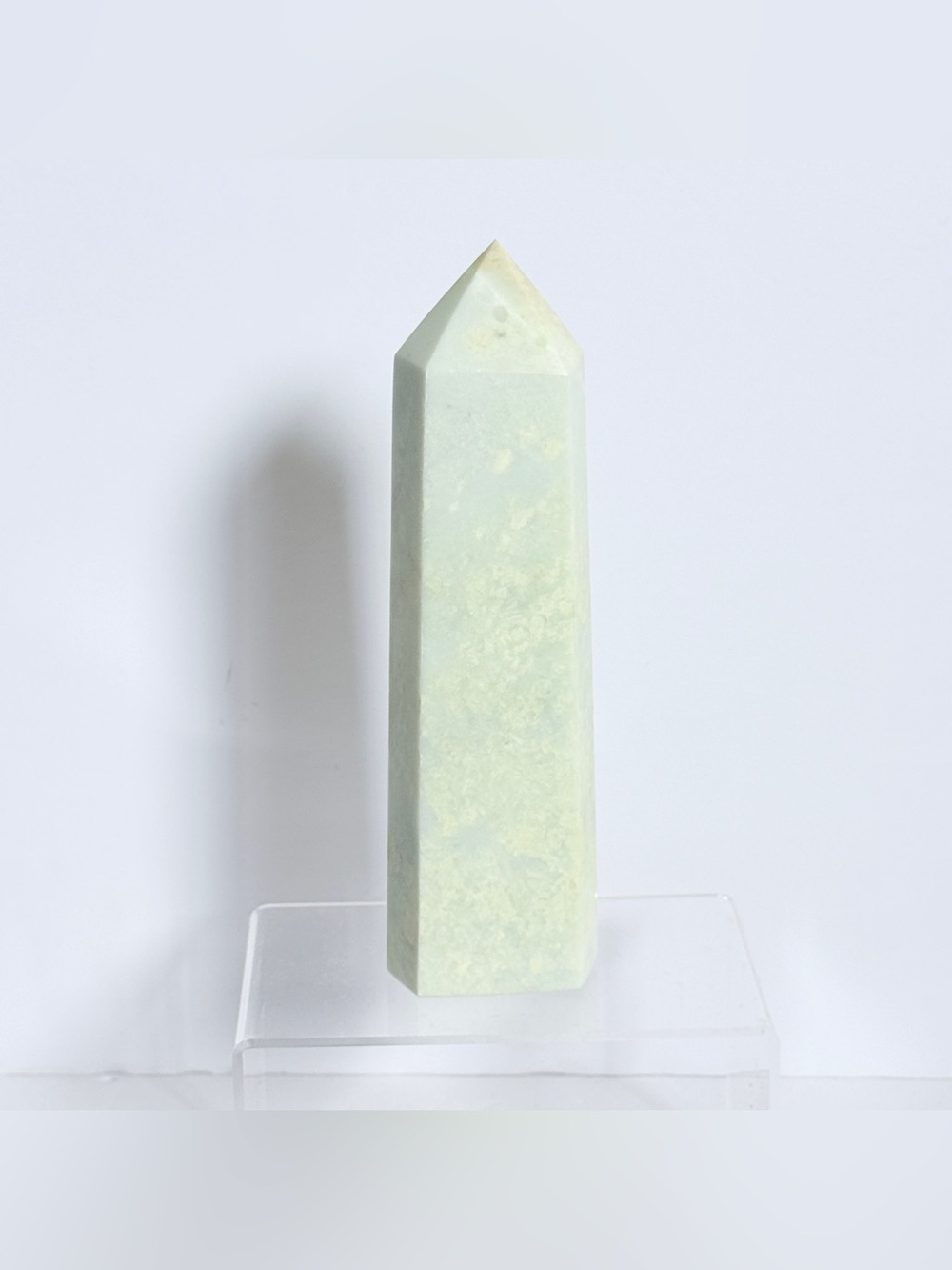 Bowenite Tower Obelisk – 6 Sided Crystal Point 7.25” 535g